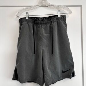 Nike Gray Athletic Shorts with Elastic Waistband